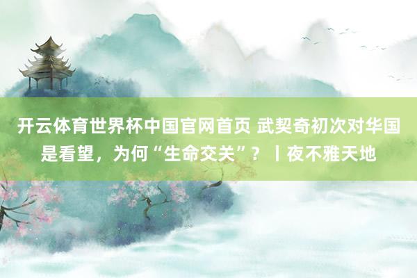 开云体育世界杯中国官网首页 武契奇初次对华国是看望，为何“生命交关”？丨夜不雅天地