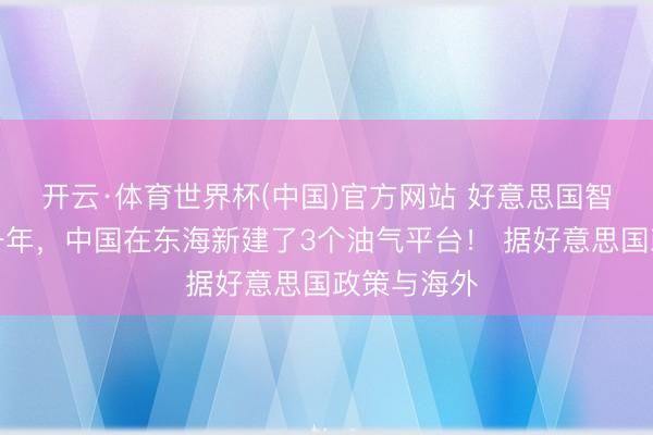 开云·体育世界杯(中国)官方网站 好意思国智库:畴昔一年,中国在东海新建了3个油气平台! 据好意思国政策与海外